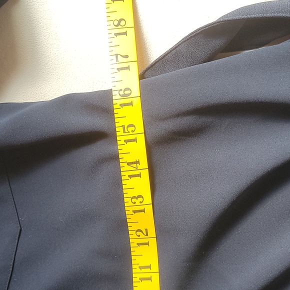 Elie Tahari navy shirtdress with handkerchief hem - Picture 6 of 10